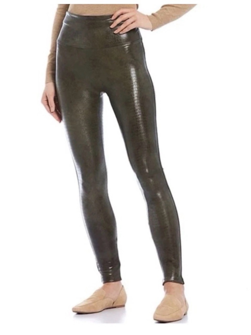 SPANX Olive Green Leggings